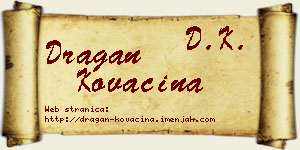 Dragan Kovačina vizit kartica